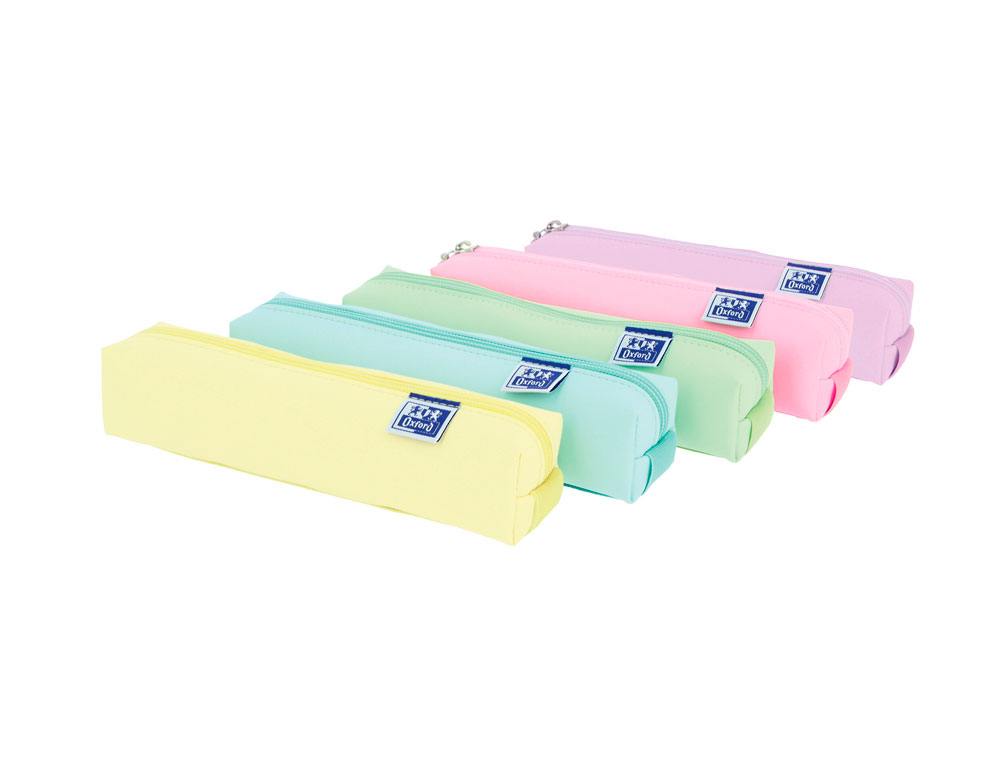 BOLSO ESCOLAR OXFORD PORTATODO LIVE & GO CUADRADO PEQUEO COLORES PASTEL