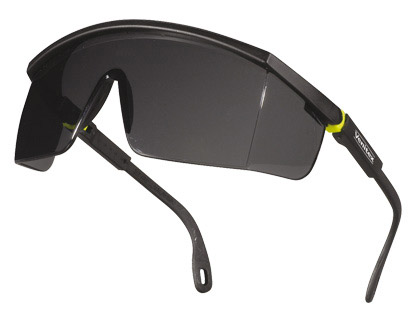 GAFAS DELTAPLUS DE PROTECCION POLICARBONATO MONOBLOQUE AHUMADO COLOR GRIS-AMARILLA UV400