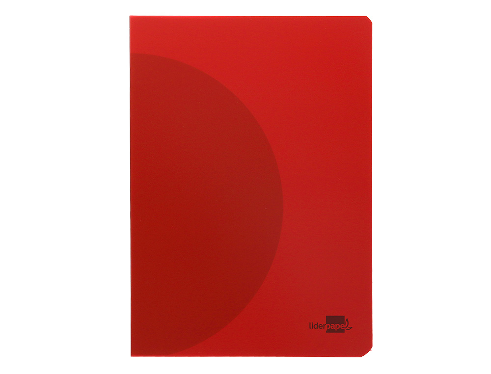 LIBRETA LIDERPAPEL 360 TAPA DE PLASTICO A4 48 HOJAS 90G/M2 LISA SIN MARGEN COLORES SURTIDOS