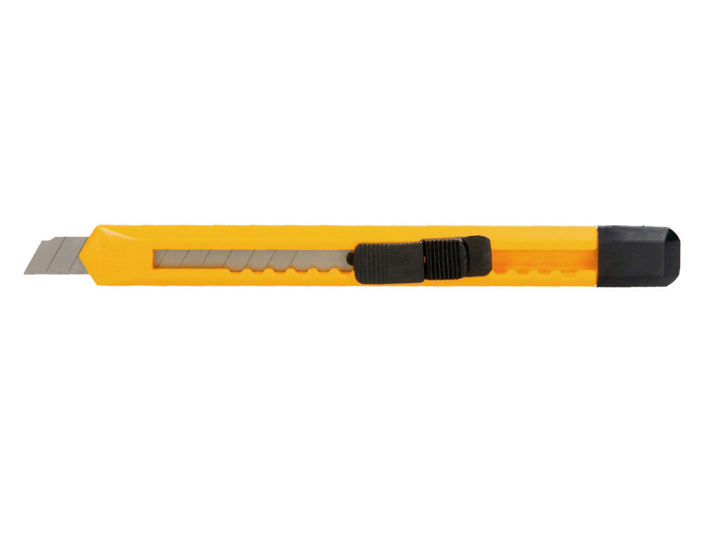 CUTER Q-CONNECT PLASTICO ESTRECHO CUCHILLA 9 MM XD-04 BLISTER 1 UNIDAD