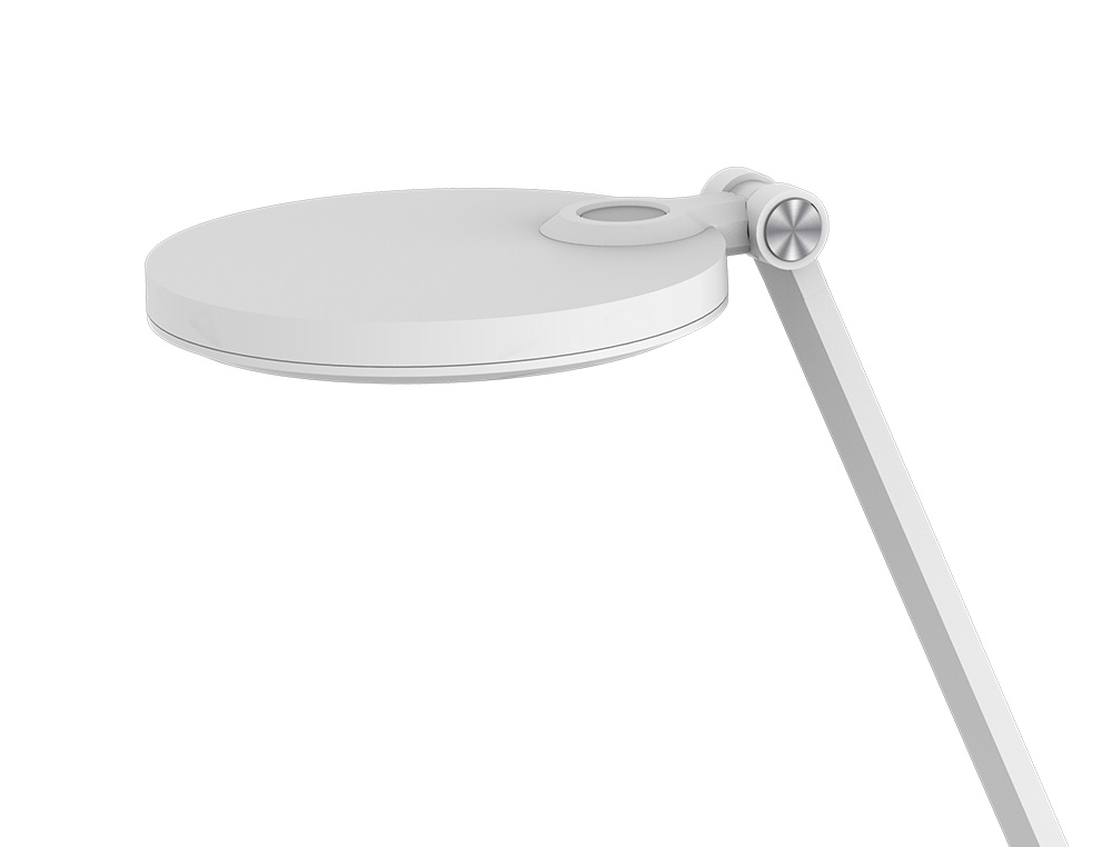 LAMPARA DE ESCRITORIO Q-CONNECT LED 7W 500 LM BRILLO REGULABLE 3 NIVELES COLOR CABEZA BRAZO ORIENTABLE BLANCO