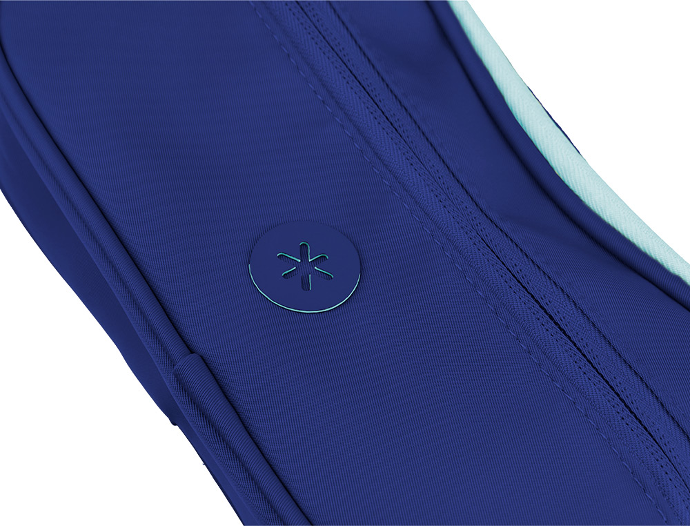 ESTUCHE PORTATODO ANTARTIK FUSION FLEX 3 CREMALLERAS AZULMARINO COMPAÑERO MOCHILA 100X60X220 MM