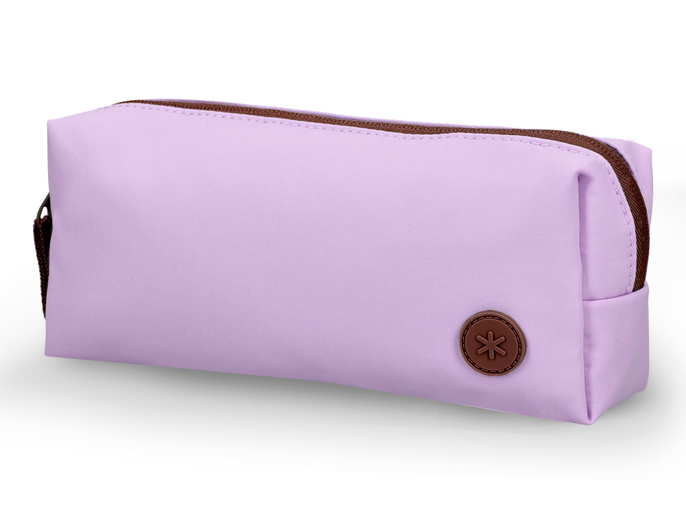 ESTUCHE PORTATODO ANTARTIK BASIC PACK 1 COMPARTIMENTO MORADO COMPAÑERO MOCHILA 80X55X210 MM