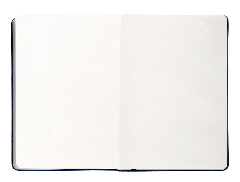 CUADERNO CON GOMILLA ANTARTIK NOTES TAPA DURA A5 HOJAS LISAS AZUL MARINO 100 HOJAS 80 GR FSC