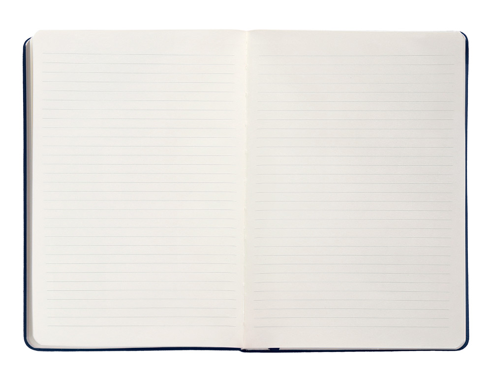 CUADERNO CON GOMILLA ANTARTIK NOTES TAPA DURA A5 HOJAS RAYAS AZUL MARINO 100 HOJAS 80 GR FSC