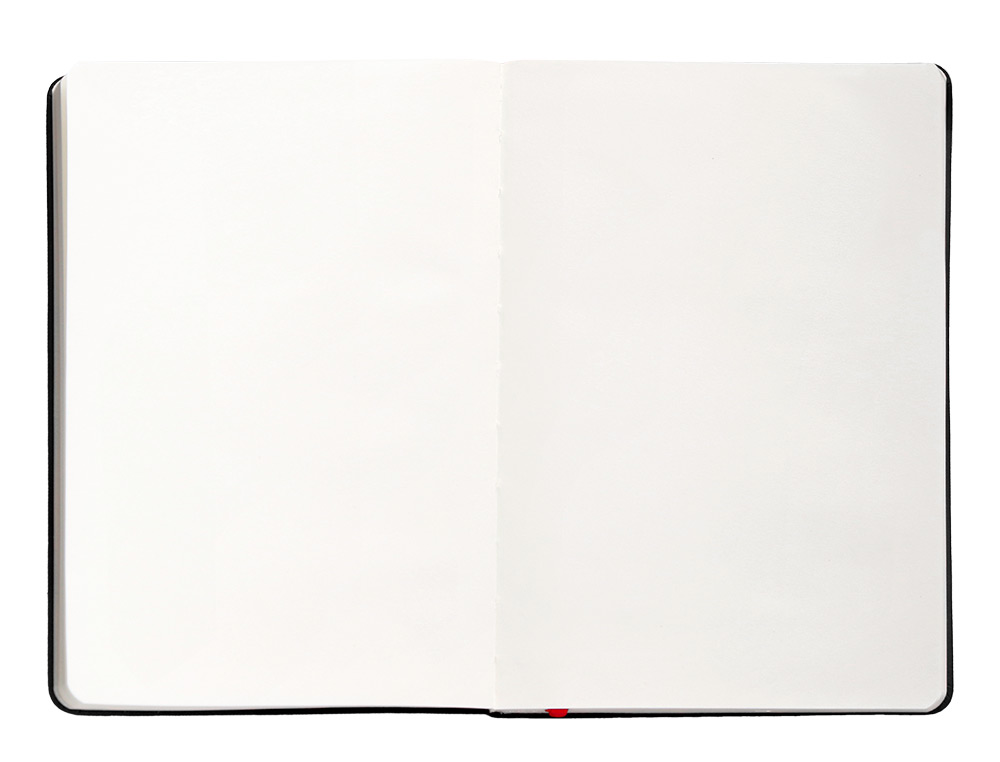 CUADERNO CON GOMILLA ANTARTIK NOTES TAPA DURA A5 HOJAS LISAS NEGRO Y ROJO 100 HOJAS 80 GR FSC