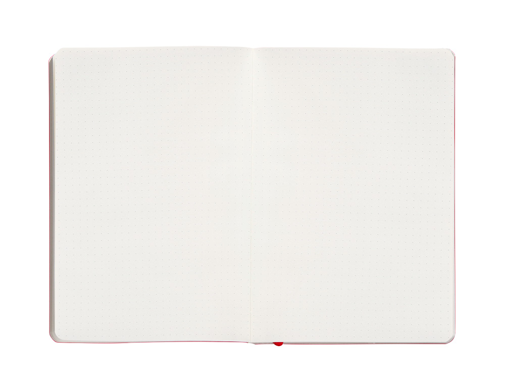 CUADERNO CON GOMILLA ANTARTIK NOTES TAPA BLANDA A5 HOJAS PUNTOS ROJO 80 HOJAS 80 GR FSC