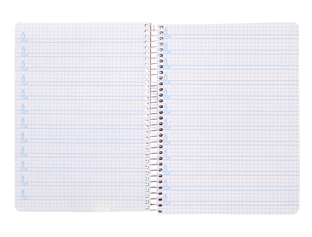 CUADERNO ESPIRAL LIDERPAPEL A5 PAUTAGUIA TAPA PLASTICO 80H 90GR CUADRO PAUTADO 4 MM CON MARGEN COLOR LILA