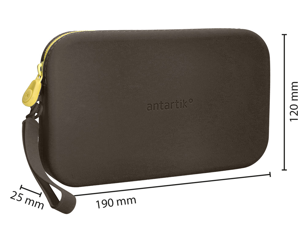 ESTUCHE PORTATODO ANTARTIK TROPICAL DIVE SILICONA SOFT RECTANGULAR 190X120X25 MM COLOR NEGRO