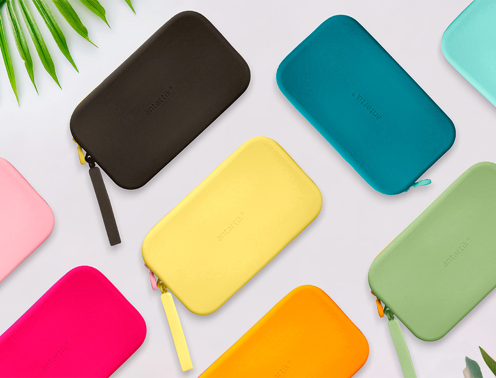 ESTUCHE PORTATODO ANTARTIK TROPICAL DIVE SILICONA SOFT RECTANGULAR 190X120X25 MM COLOR NEGRO