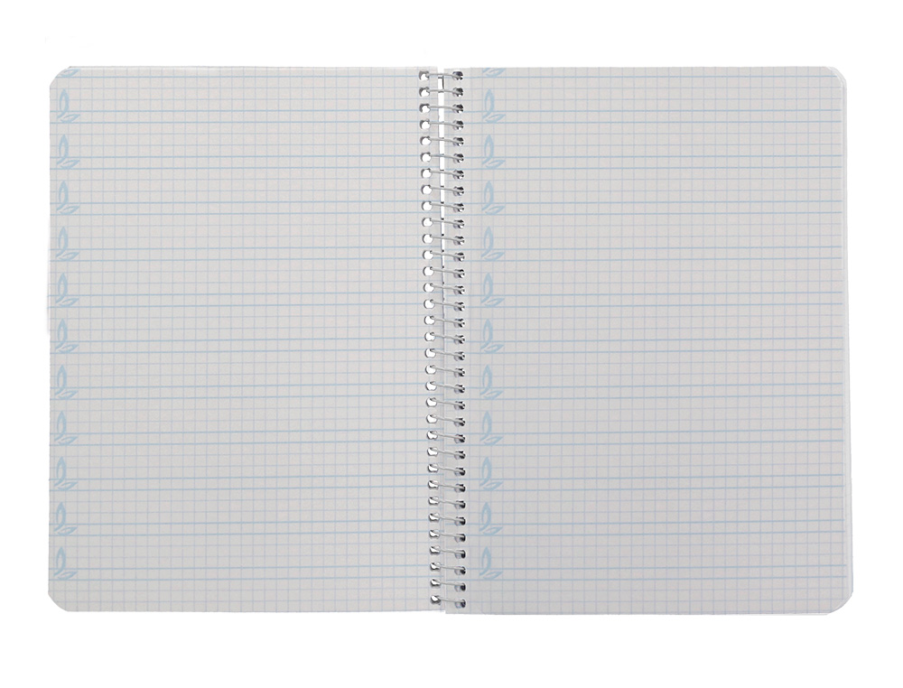CUADERNO ESPIRAL LIDERPAPEL A5 PAUTAGUIA TAPA BLANDA 40H 75 GR CUADRO PAUTADO 4MM COLOR LILA