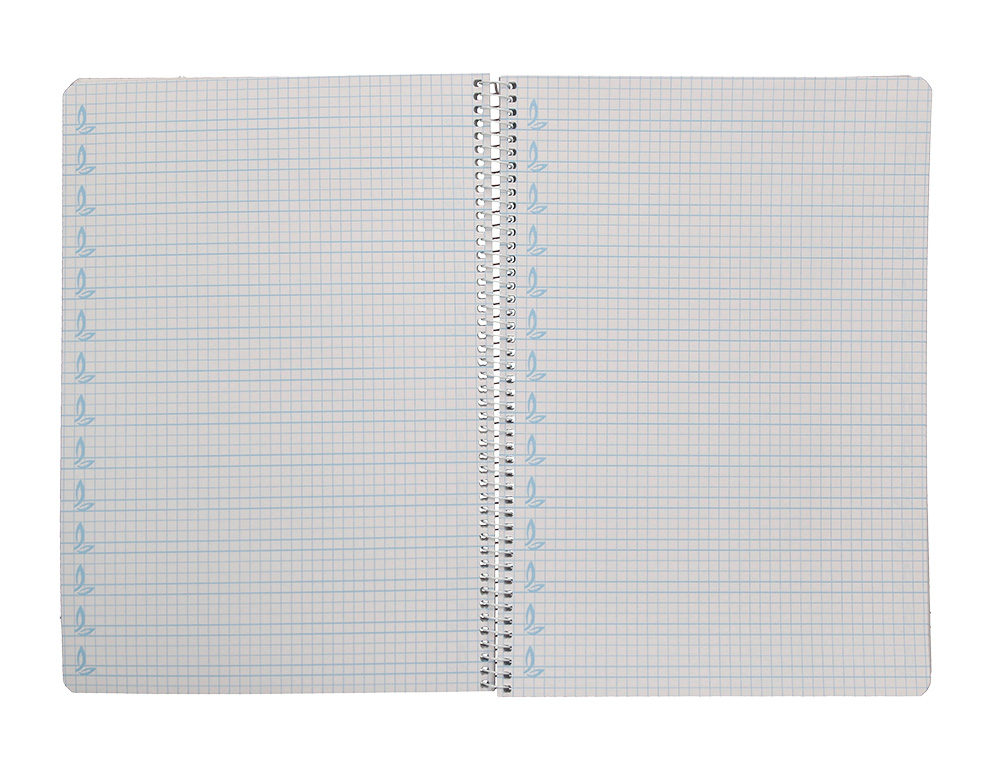 CUADERNO ESPIRAL LIDERPAPEL DIN A4 PAUTAGUIA TAPA DURA 80H 90GR CUADRO PAUTADO 5MM COLOR ROJO