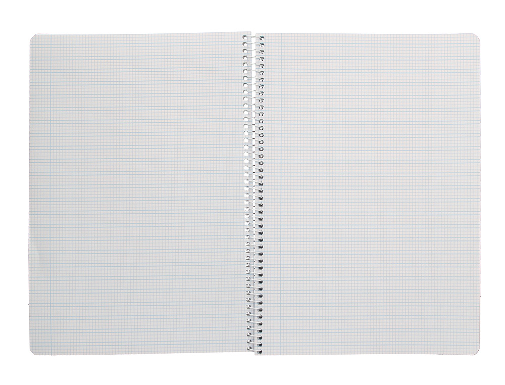 CUADERNO ESPIRAL LIDERPAPEL A4 PAUTAGUIA TAPA PLASTICO 80H 90GR CUADRO PAUTADO 3 MM CON MARGEN COLOR LILA
