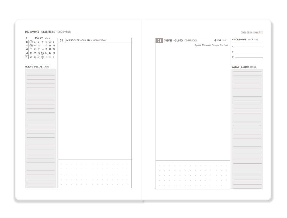 AGENDA ESPIRAL ANTARTIK ESSENTIALS A5+ 2026 DA PGINATURQUESA PAPEL 80G FSC