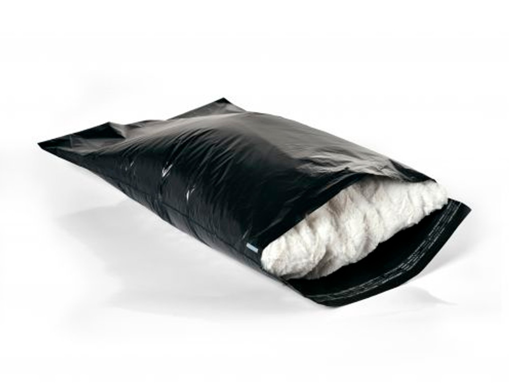 SOBRE Q-CONNECT DE PLASTICO BOLSA PARA ENVIOS 100% RECICLADAS CON AUTOCIERRE COLOR NEGRO 400X600 MM