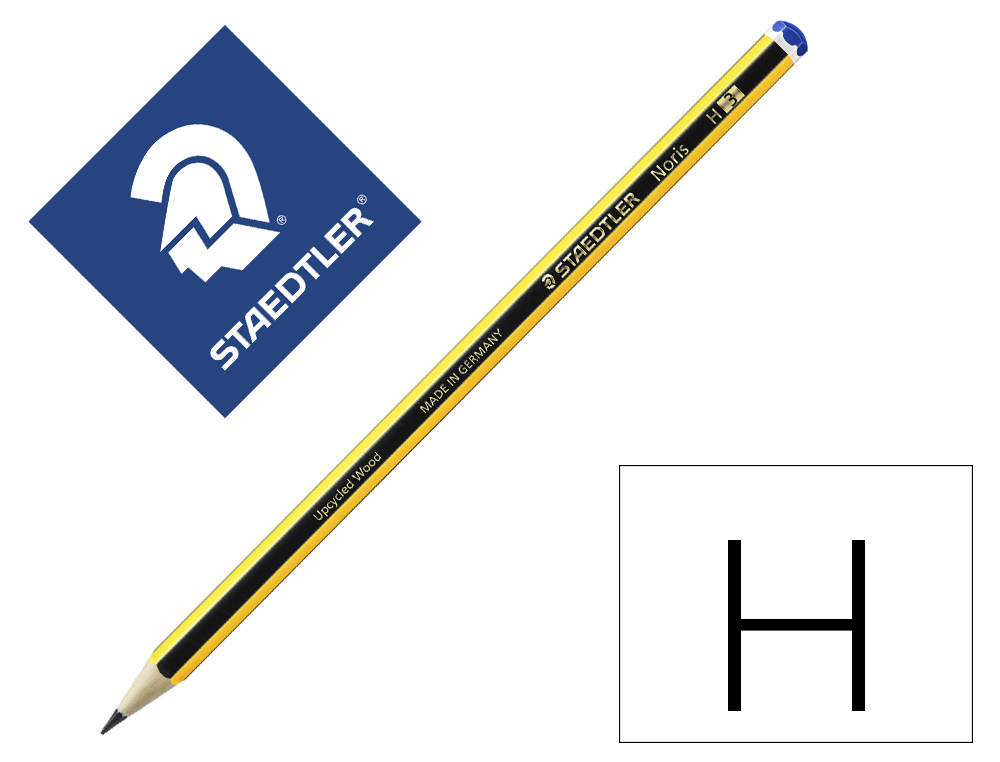 LAPICES DE GRAFITO STAEDTLER NORIS N.3 H UNIDAD